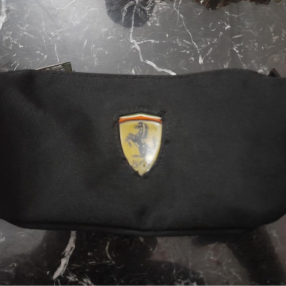 Ferrari pencil case pouch accessory case black Genuine
